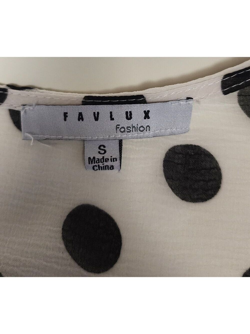 Favlux Fashion Womens Dresses Ladies Polka-Dots Dot Wrap Dress Size SM - Picture 6 of 6